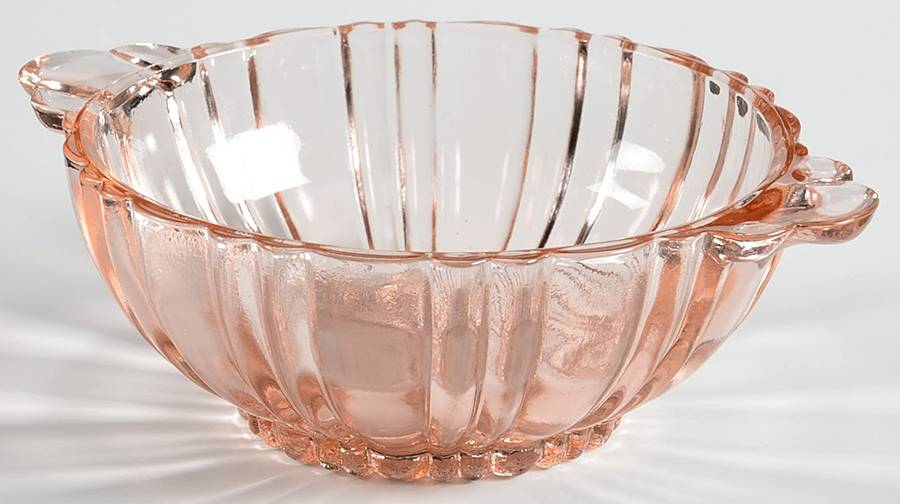Old Cafe Pink Small Fruit Dessert Bowl by Anchor Hocking-1