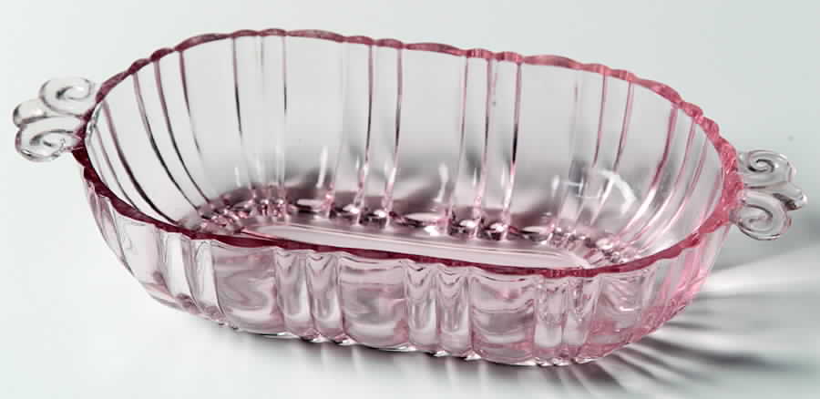 Old Cafe Pink Olive Dish by Anchor Hocking-1