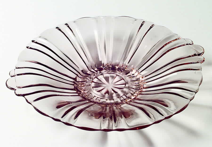 Old Cafe Pink Mint Dish by Anchor Hocking-1