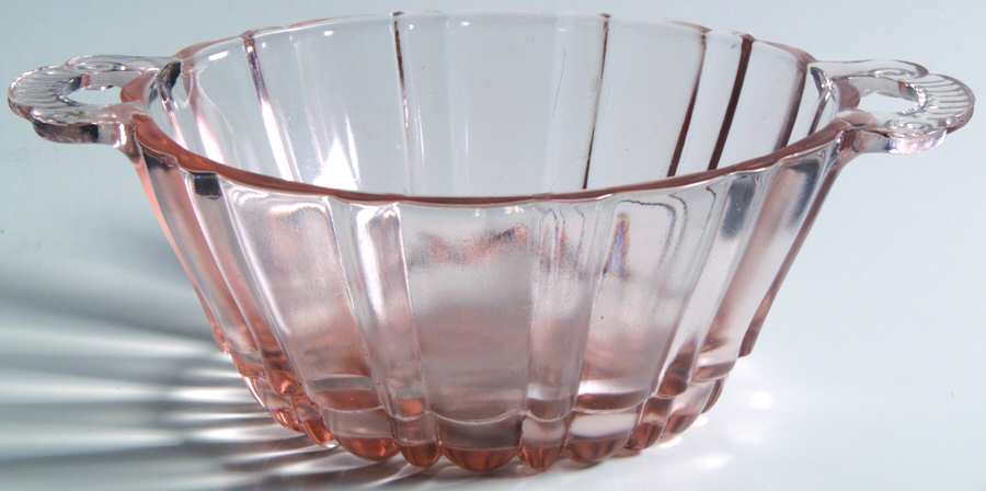Old Cafe Pink Candy Jar No Lid by Anchor Hocking-1