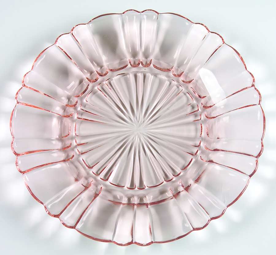 Old Cafe Pink Bread & Butter Plate by Anchor Hocking-1