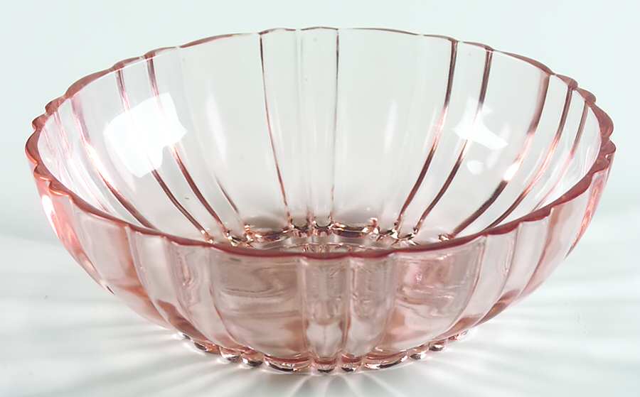 Old Cafe Pink Cereal Bowl by Anchor Hocking-1