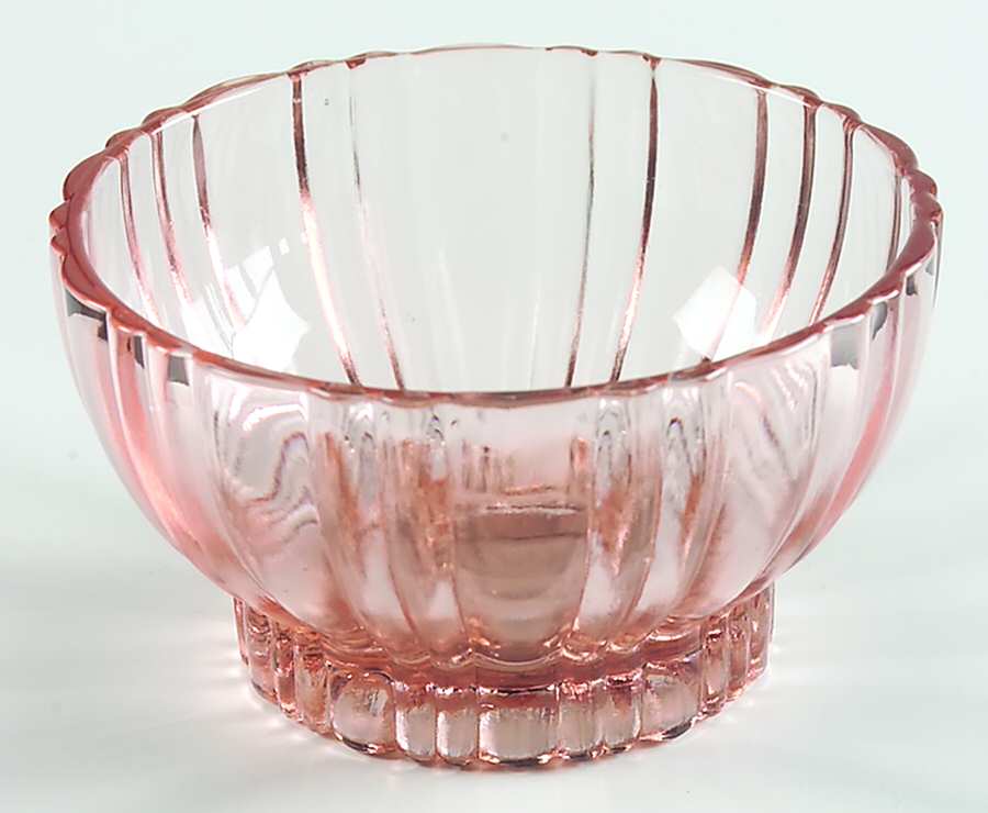 Old Cafe Pink Flat Sherbet by Anchor Hocking-1