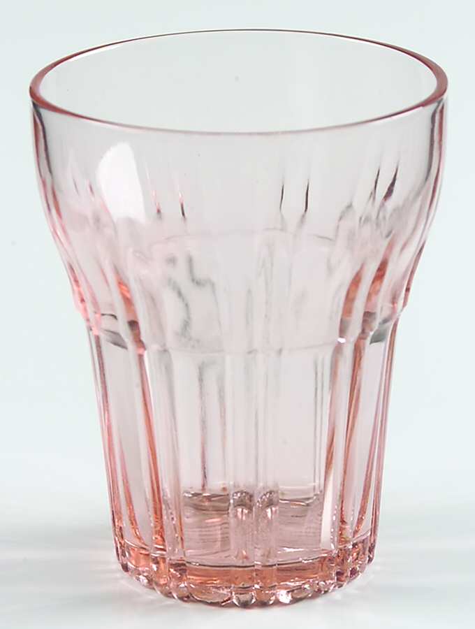 Old Cafe Pink Flat Tumbler by Anchor Hocking-1