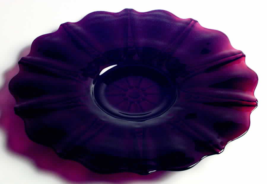 Oyster and Pearl Royal Ruby 13" Sandwich Plate by Anchor Hocking-1