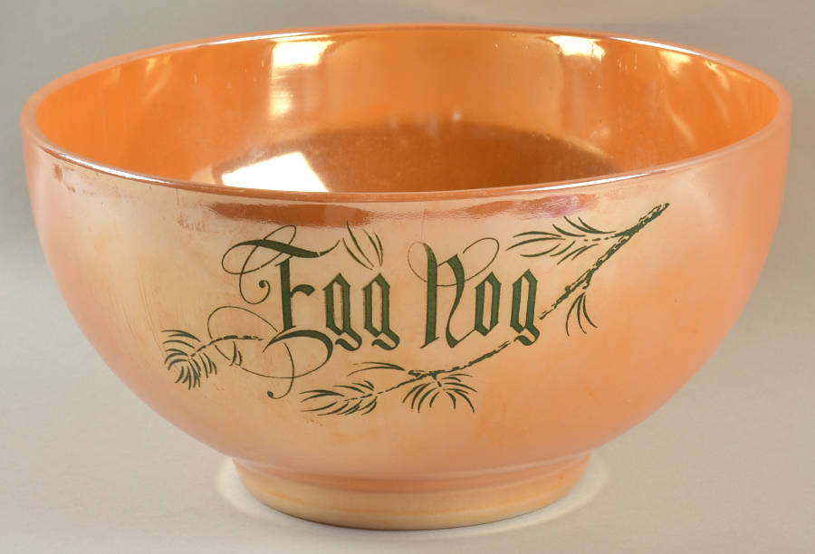 Peach Lustre Laurel Egg Nog Bowl by Anchor Hocking-1