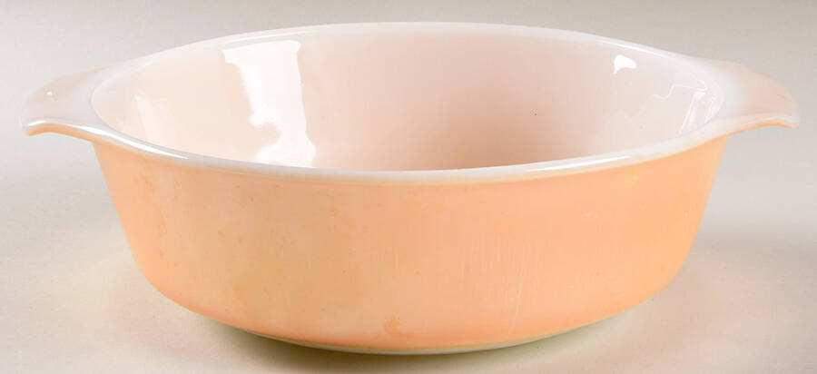 Peach Lustre Laurel 1.5 Quart Round Casserole No Lid by Anchor Hocking-1