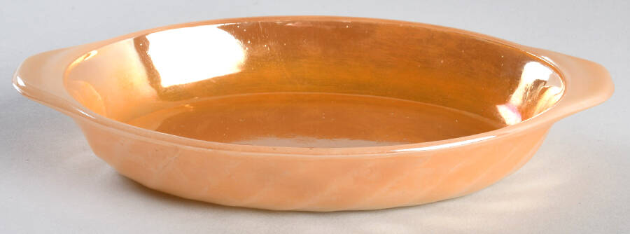 Peach Lustre Laurel Augratin by Anchor Hocking-1
