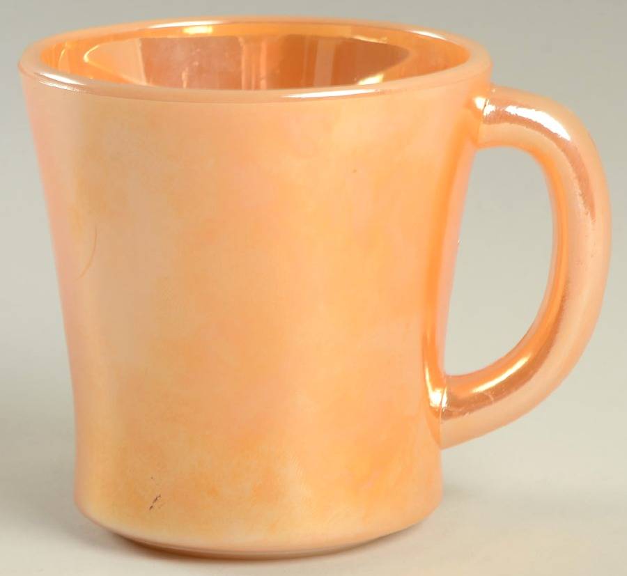 Peach Lustre Laurel Mug by Anchor Hocking-1