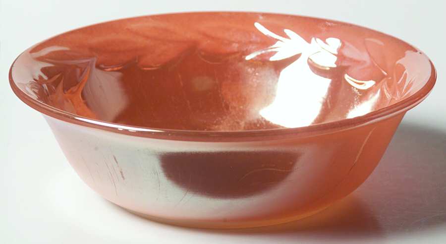 Peach Lustre Laurel Small Fruit Dessert Bowl by Anchor Hocking-1