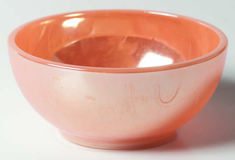 Peach Lustre Laurel Oatmeal Bowl by Anchor Hocking-1
