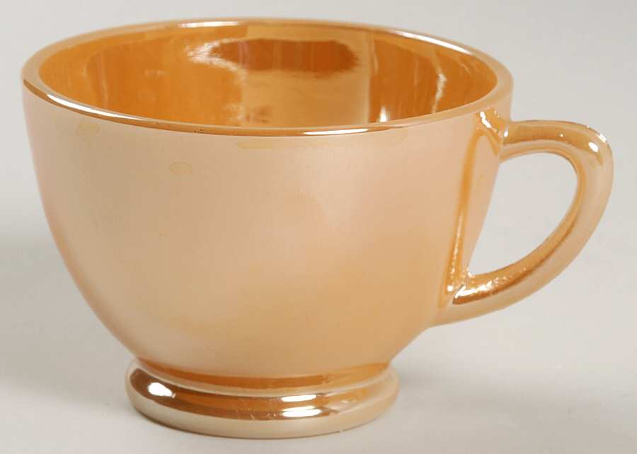 Peach Lustre Laurel Tom & Jerry Cup by Anchor Hocking-1