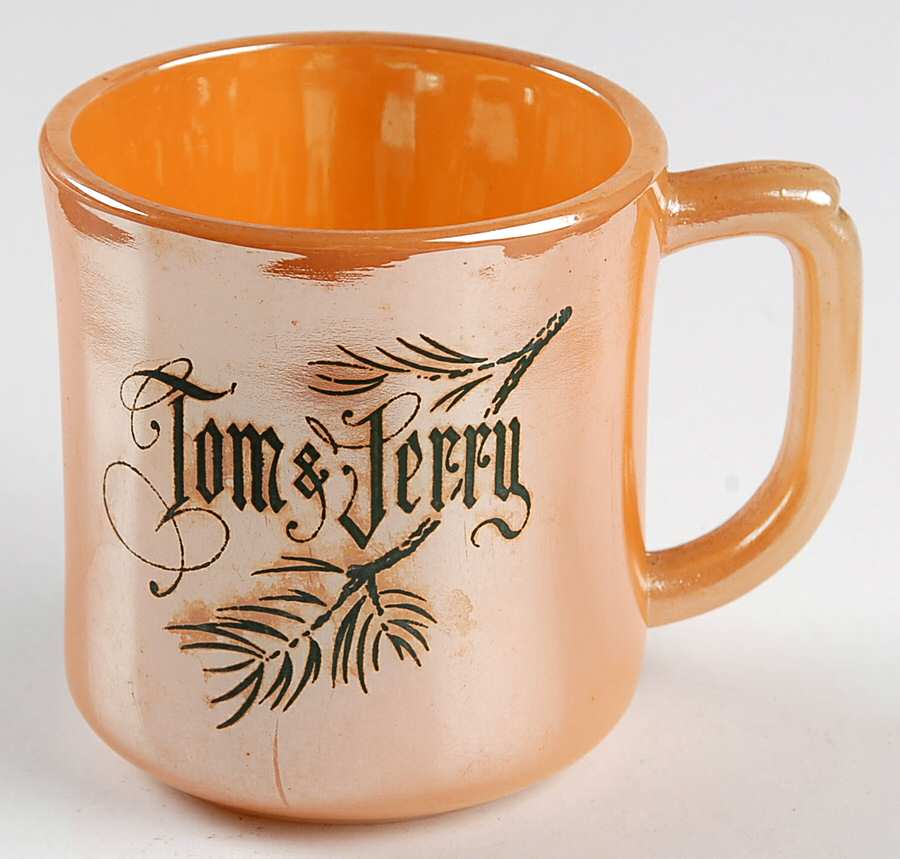 Peach Lustre Laurel Tom & Jerry Mug by Anchor Hocking-1