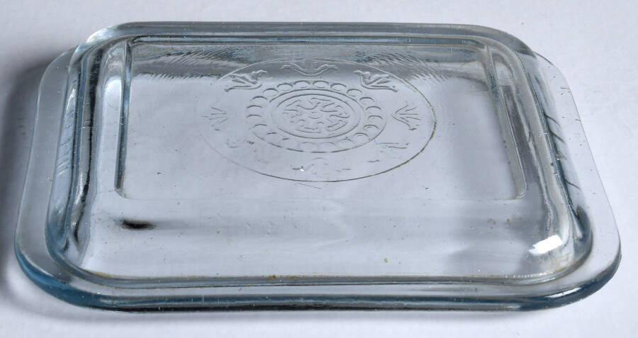 Philbe Sapphire Blue Ovenware Lid for Small Refrigerator Jar by Anchor Hocking-1