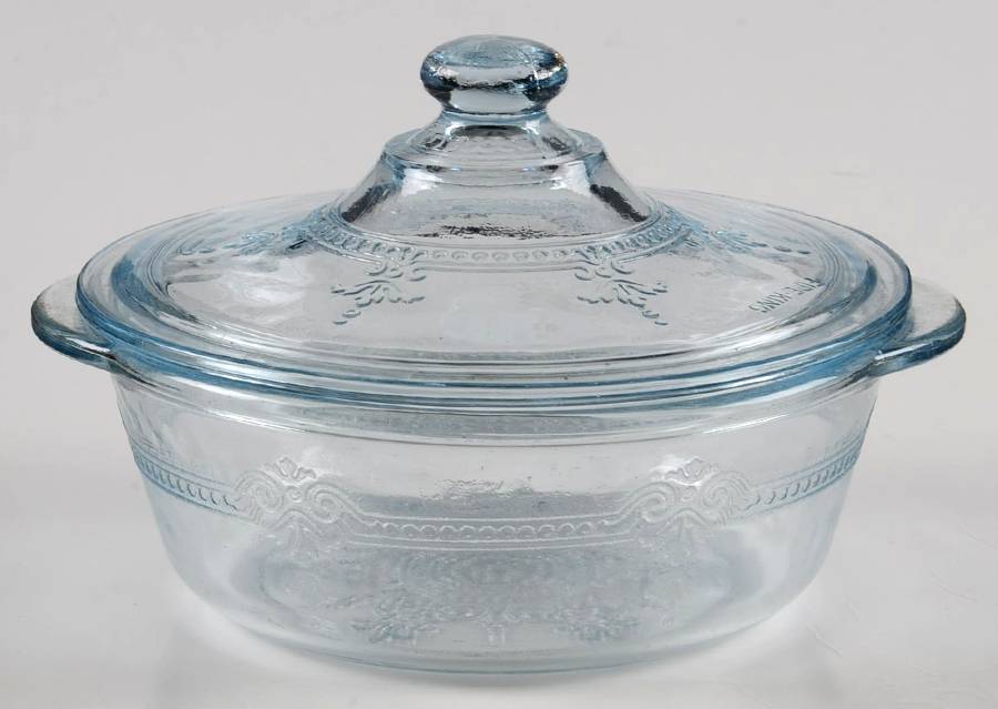 Philbe Sapphire Blue Ovenware 1 Pint Round Covered Casserole by Anchor Hocking-1