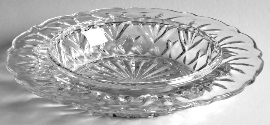 Prescut Clear Round Butter Dish No Lid by Anchor Hocking-1