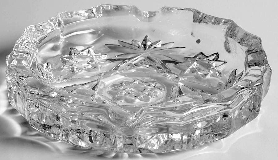 Prescut Clear 5" Ashtray by Anchor Hocking-1