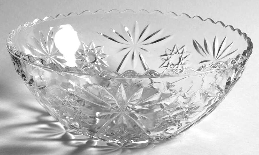 Prescut Clear 8" Round Bowl by Anchor Hocking-1