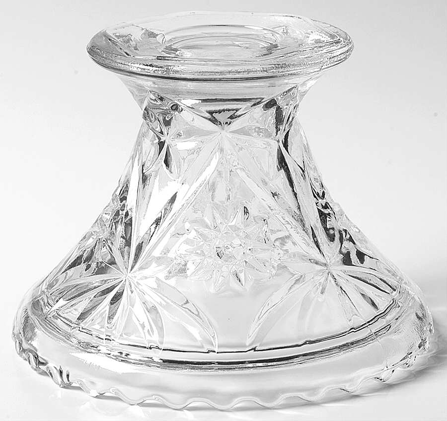 Prescut Clear Punch Bowl Stand by Anchor Hocking-1