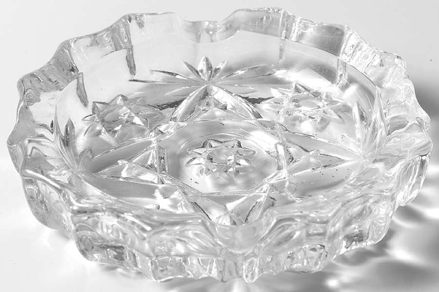 Prescut Clear 4" Ashtray by Anchor Hocking-1