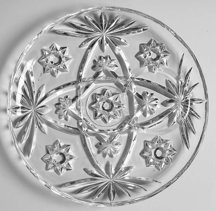 Prescut Clear Snack Plate Only No Punch Cup by Anchor Hocking-1