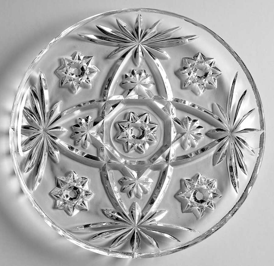 Prescut Clear Bread & Butter Plate by Anchor Hocking-1