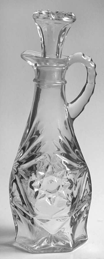 Prescut Clear Cruet & Stopper by Anchor Hocking-1