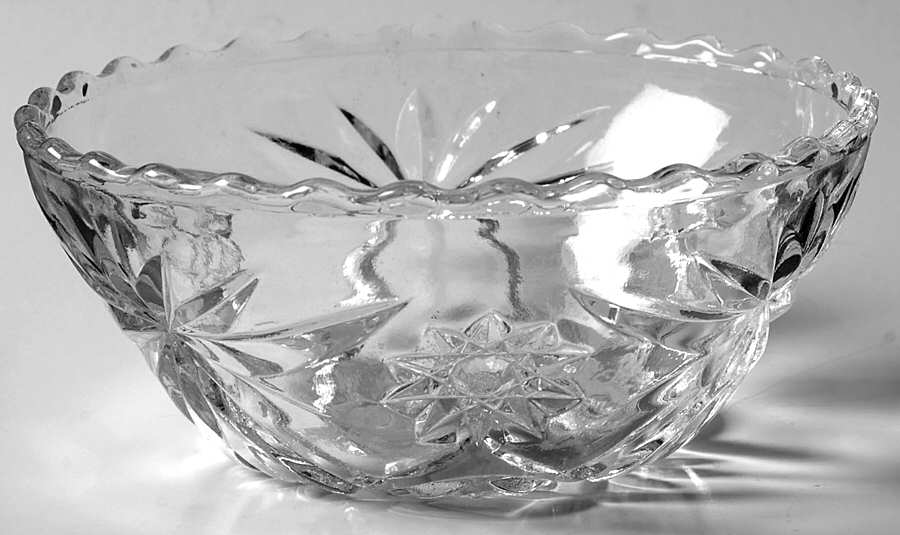 Prescut Clear 5" Scalloped Bowl by Anchor Hocking-1