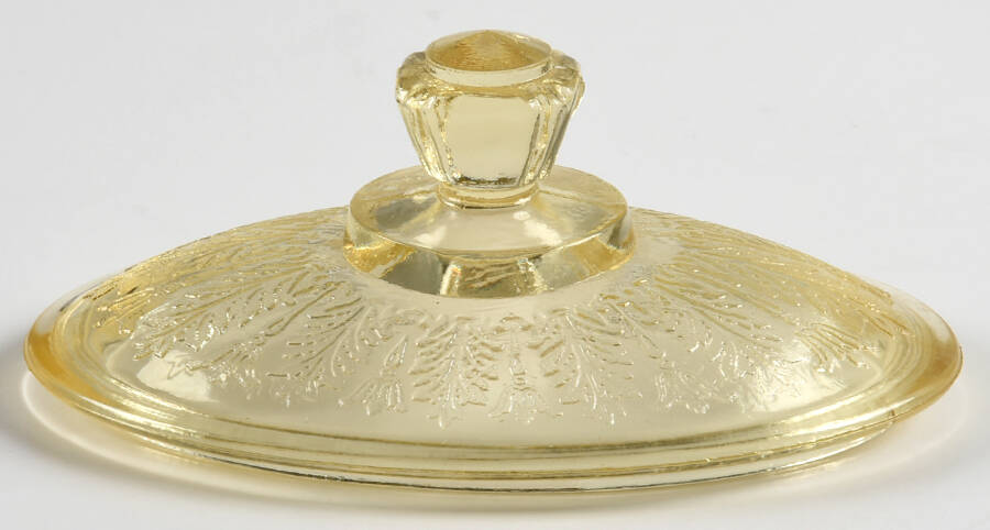 Princess Apricot Lid for Sugar Bowl by Anchor Hocking-1