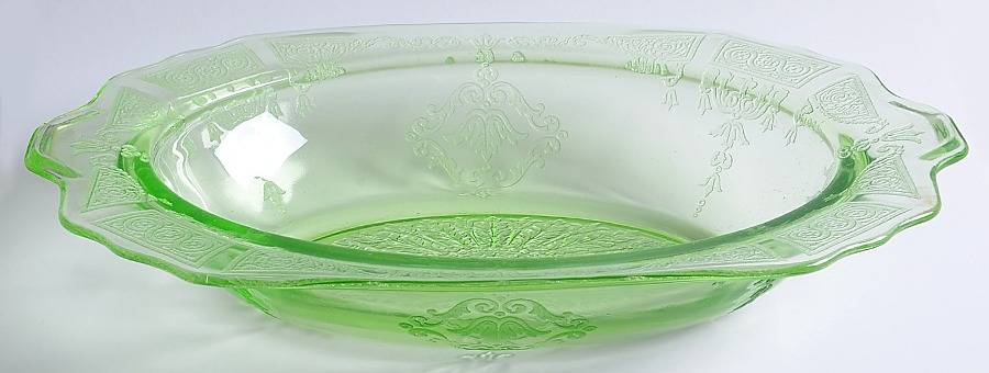 Princess Green Oval Vegetable Bowl by Anchor Hocking-1