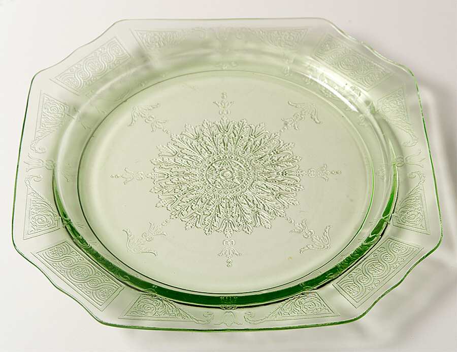 Princess Green Dinner Plate by Anchor Hocking-1