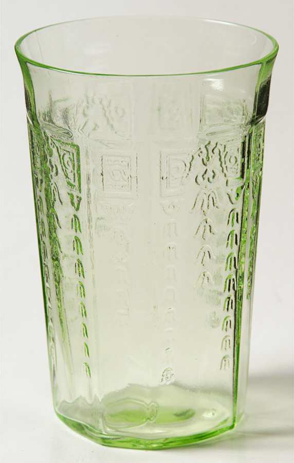 Princess Green Flat Juice Glass by Anchor Hocking-1