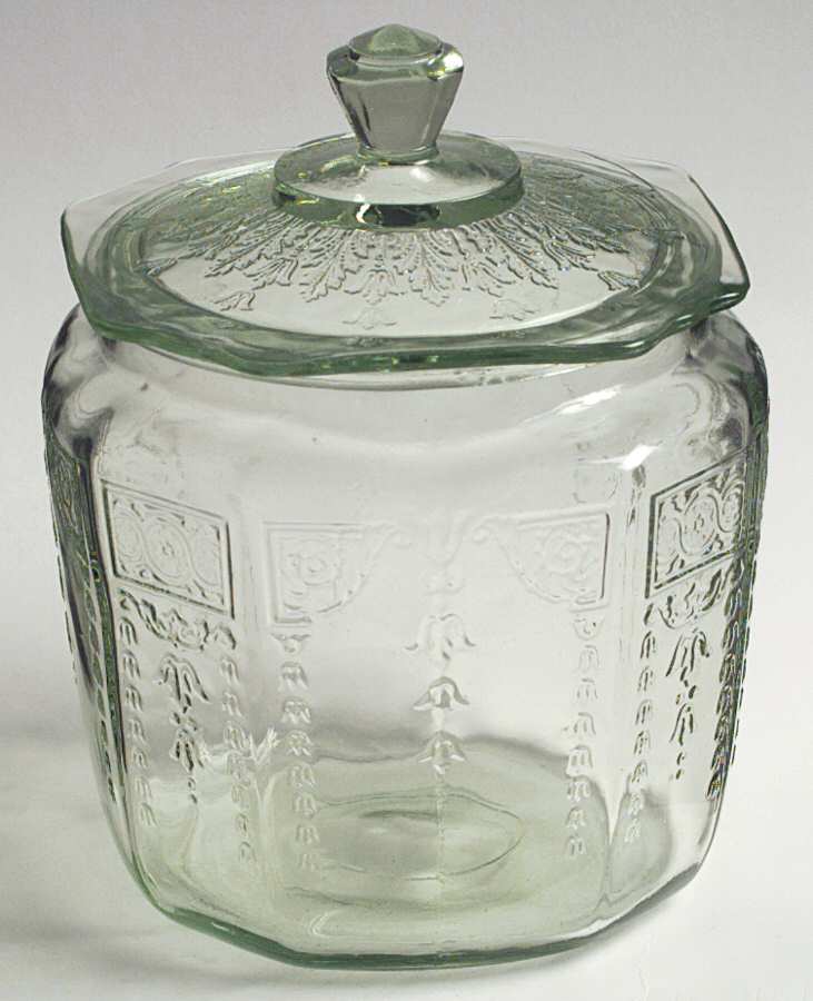 Princess Green Cookie Jar & Lid by Anchor Hocking-1