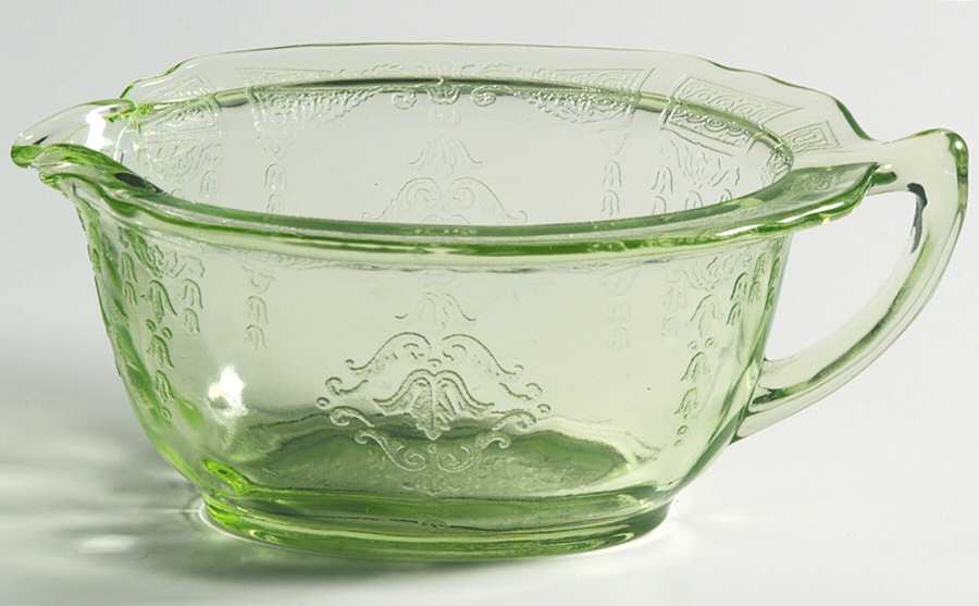 Princess Green Creamer by Anchor Hocking-1