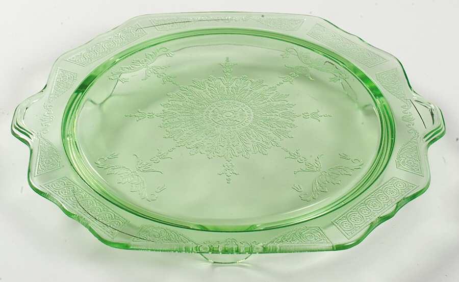Princess Green Cake Stand by Anchor Hocking-1