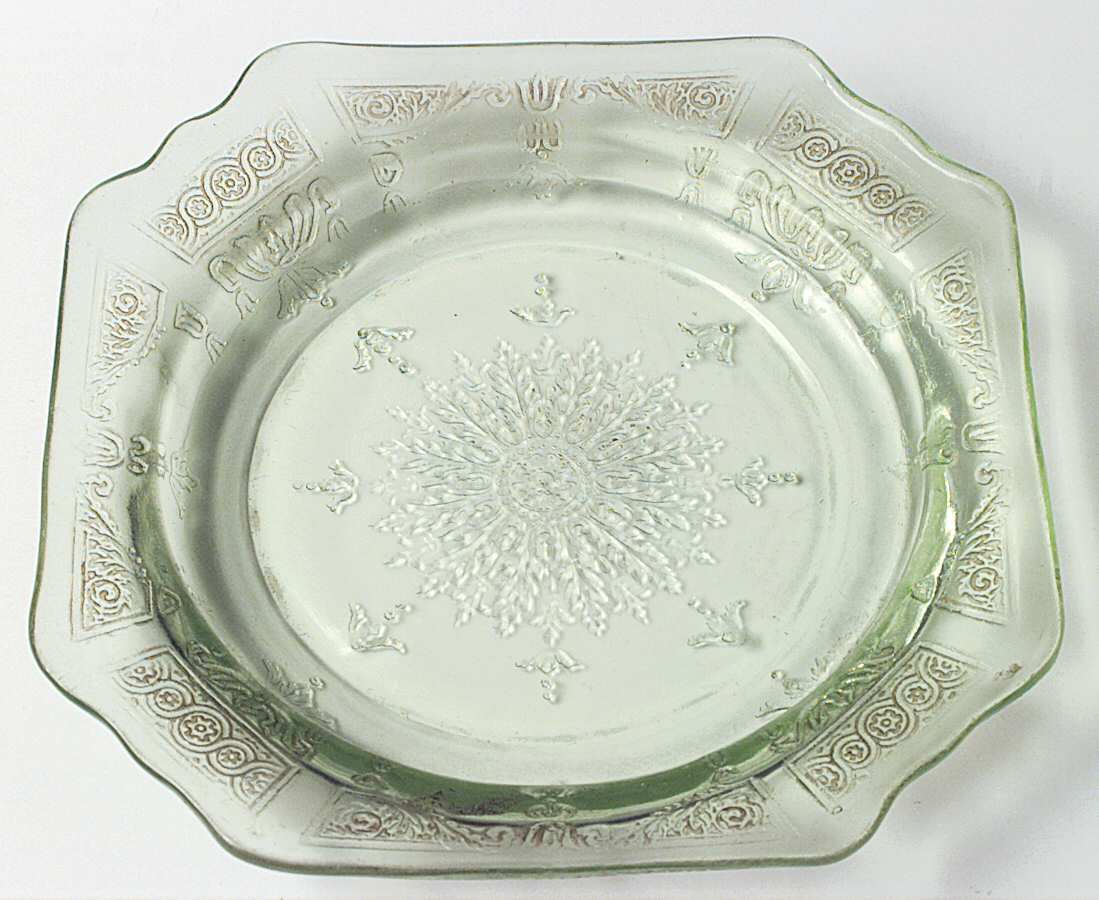 Princess Green Bread & Butter Plate by Anchor Hocking-1