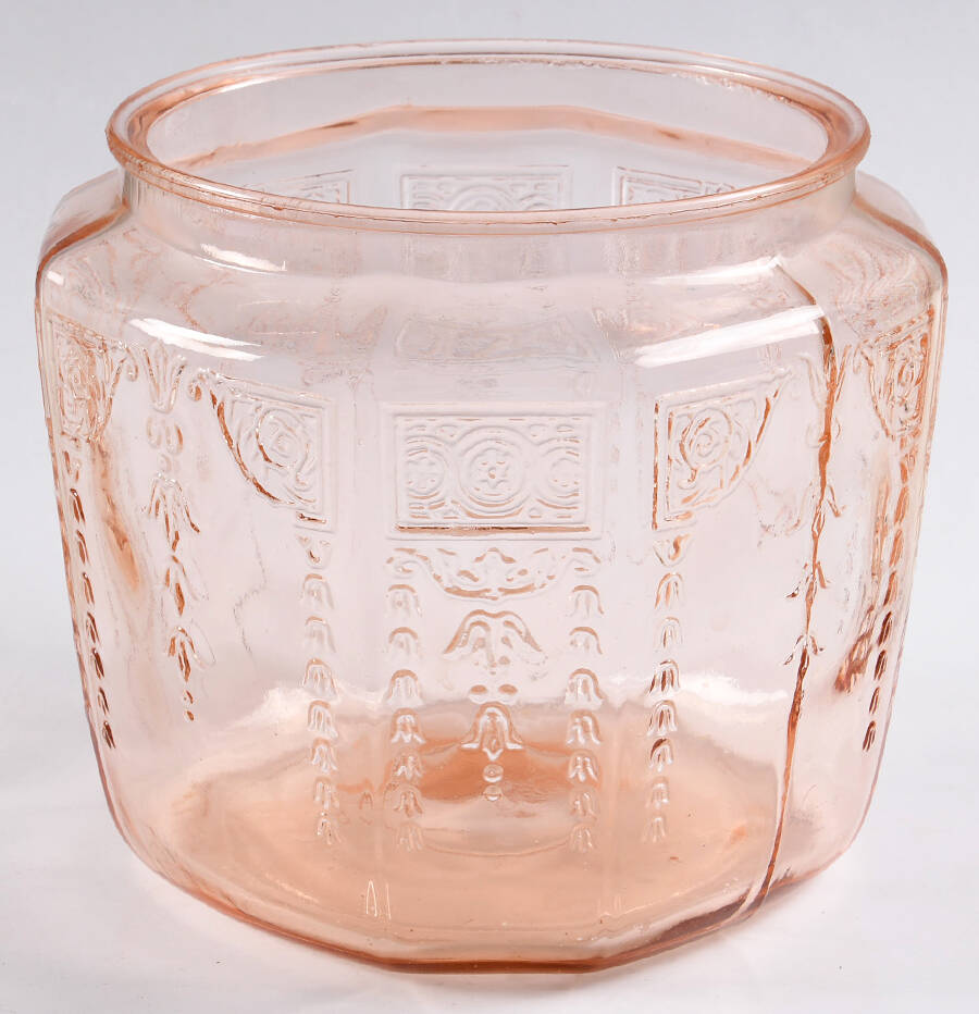 Princess Pink Cookie Jar No Lid by Anchor Hocking-1