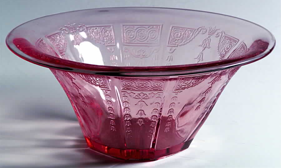 Princess Pink 9" Deep Round Bowl by Anchor Hocking-1