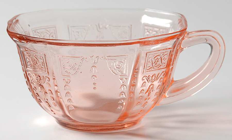 Princess Pink Cup No Saucer by Anchor Hocking-1