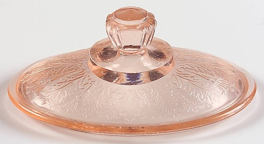 Princess Pink Lid for Sugar Bowl by Anchor Hocking-1