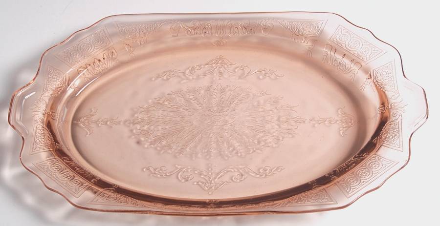 Princess Pink 12" Oval Platter by Anchor Hocking-1