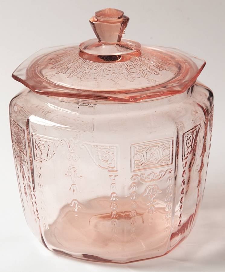 Princess Pink Cookie Jar & Lid by Anchor Hocking-1