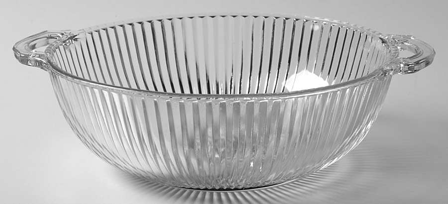 Queen Mary Clear 9" Large Fruit Bowl by Anchor Hocking-1