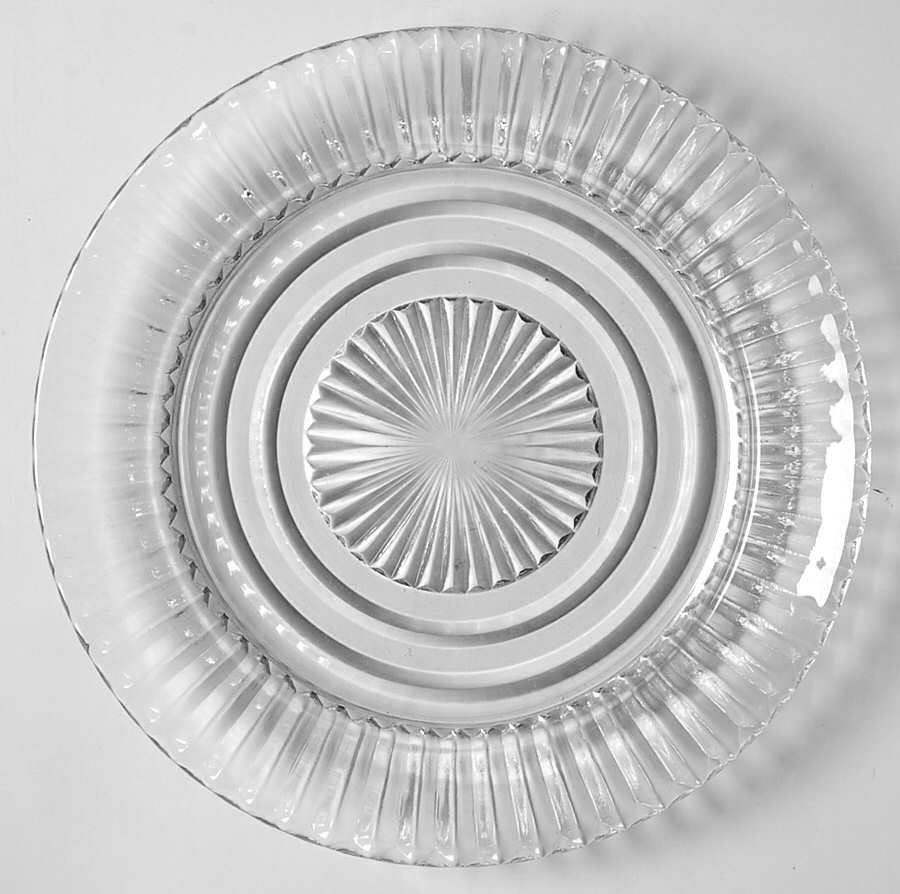 Queen Mary Clear Bread & Butter Plate by Anchor Hocking-1