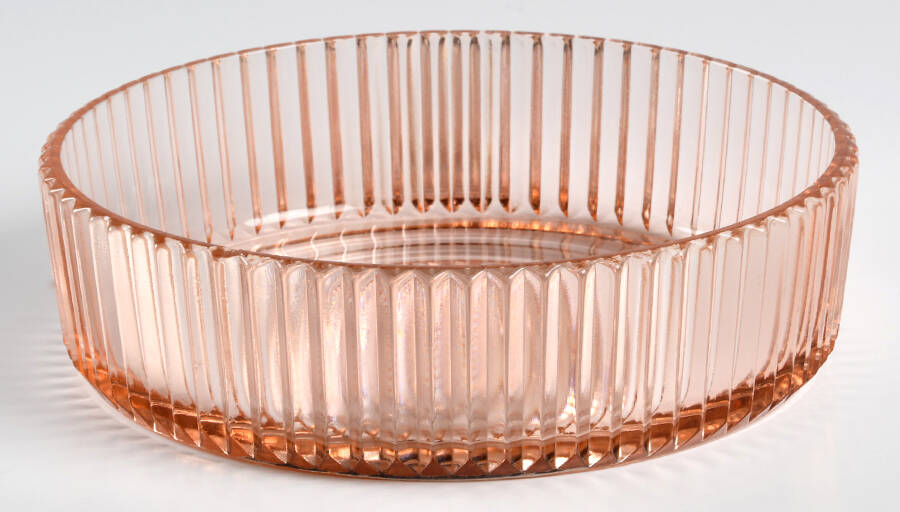 Queen Mary Pink Candy Jar No Lid by Anchor Hocking-1