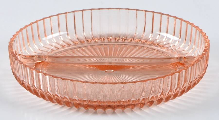 Queen Mary Pink 7" Round 2 Part Relish by Anchor Hocking-1
