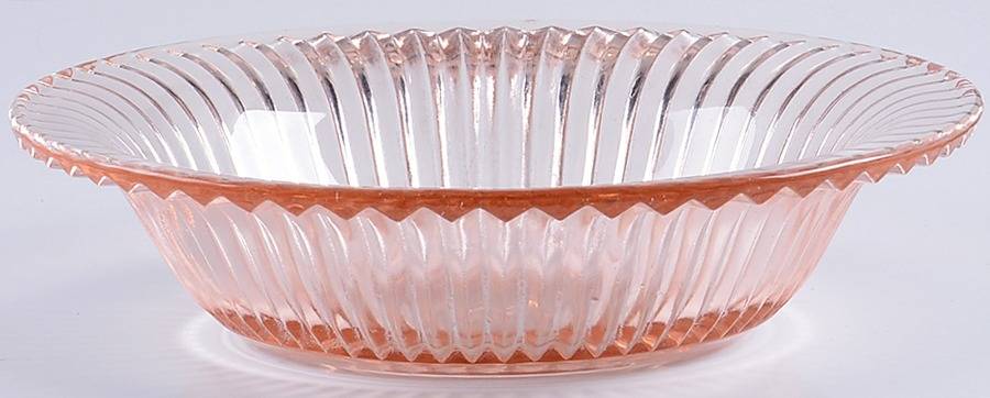 Queen Mary Pink Cereal Bowl by Anchor Hocking-1