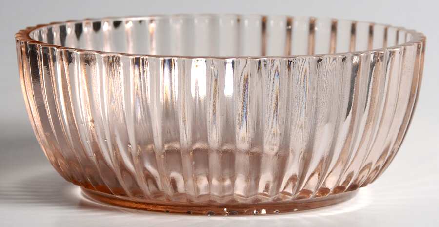Queen Mary Pink Small Fruit Dessert Bowl by Anchor Hocking-1