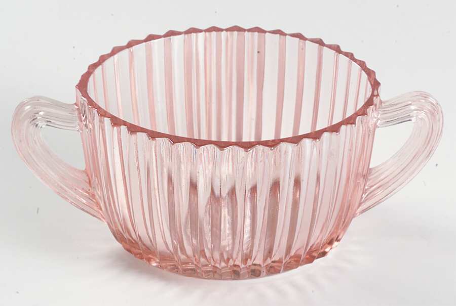 Queen Mary Pink Open Sugar by Anchor Hocking-1