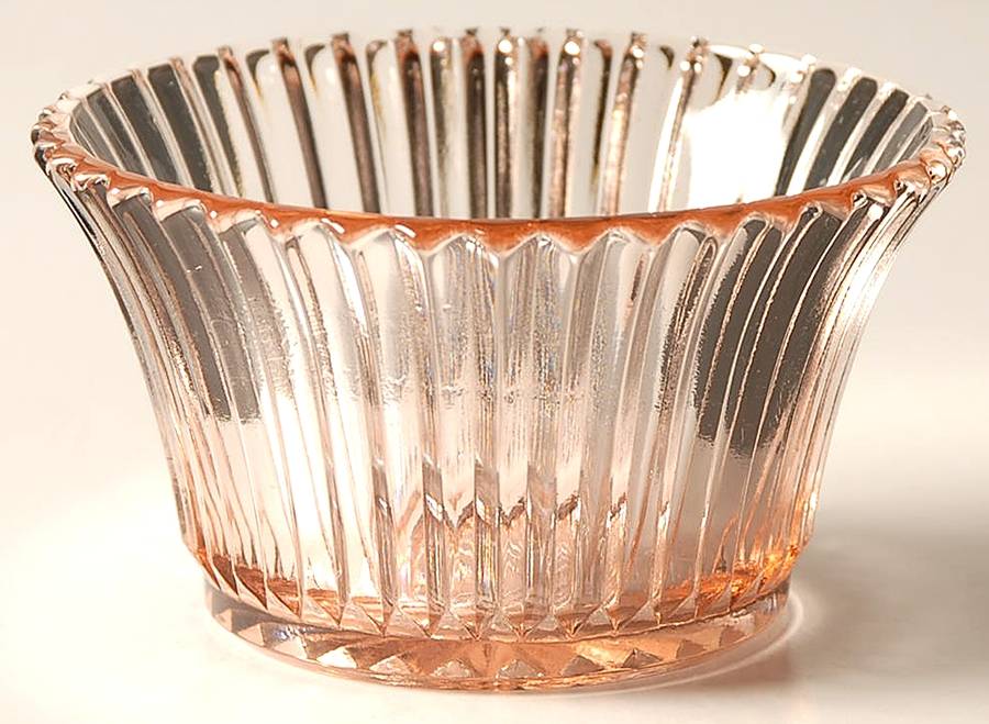 Queen Mary Pink Custard Cup by Anchor Hocking-1